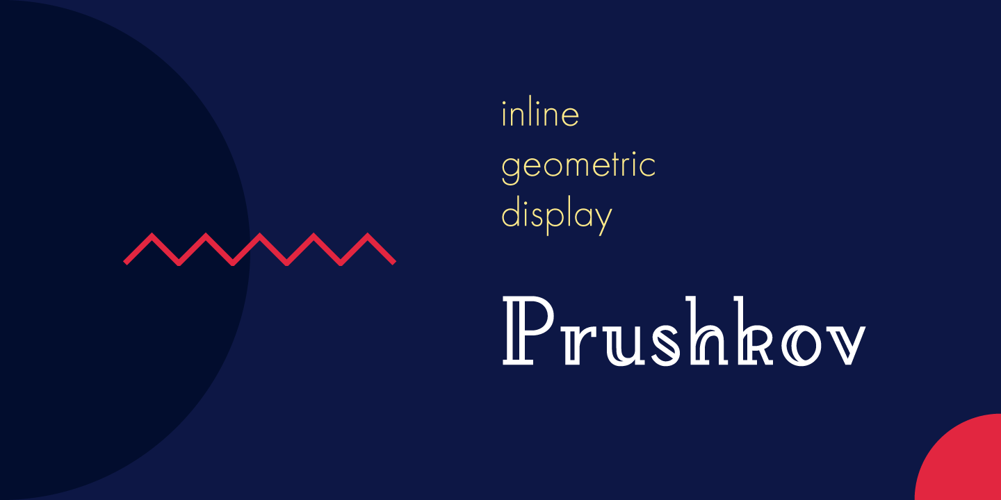 Prushkov Regular Font preview